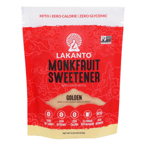 Lakanto, Monkfruit Sweetener Golden, 8.29 Oz(Case Of 10) Lakanto