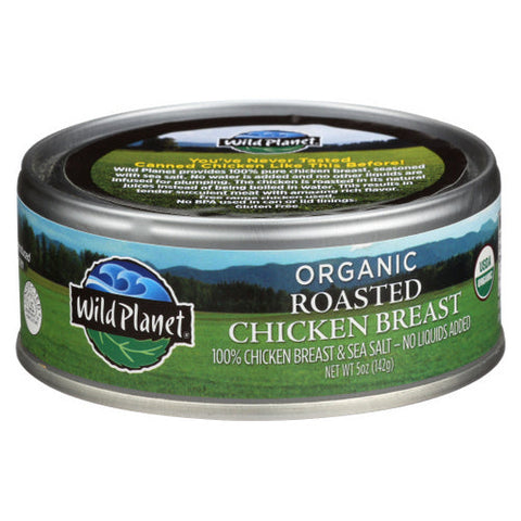 Wild Planet, Organic Roasted Chicken Breast, 5 Oz(Case Of 12)