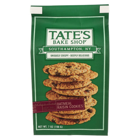 Tates, Oatmeal Raisin Cookies, 7 Oz(Case Of 6) Tates
