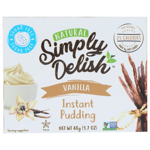 Simply Delish, Mix Pddng Pie Vanla Nsgr, 1.7 Oz(Case Of 6) Simply Delish