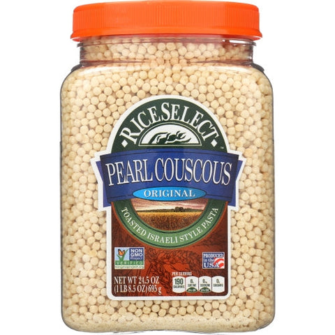Riceselect, Couscous Pearl Plain, Case of 4 X 24.5 Oz Riceselect