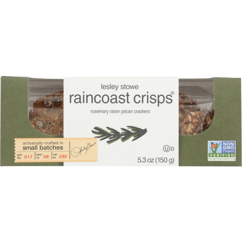 Lesley Stowe, Crisps Rsmry Raisin Pecan, 5.3 Oz(Case Of 12)