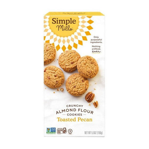 Simple Mills, Toasted Pecan Crunchy Cookies, 5.5 Oz(Case Of 6) Simple Mills