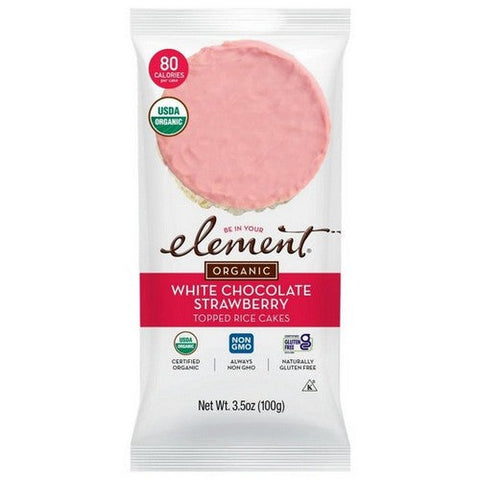 Element Snacks, Rice Cake Strwb N Crm Org, 3.5 Oz(Case Of 6) Element Snacks