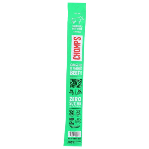 Chomps, Beef Stick Jalapeno, 1.15 Oz(Case Of 24)