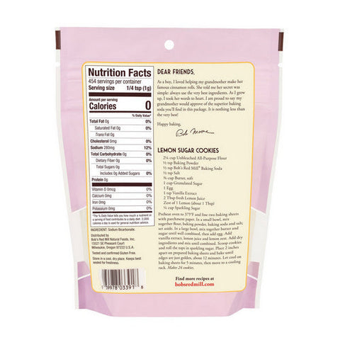 Bobs Red Mill, Baking Soda, 16 Oz(Case Of 4)