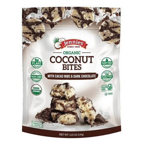 Jennies, Macaroon Bite Cacao Nib, 5.25 Oz(Case Of 6) Jennies