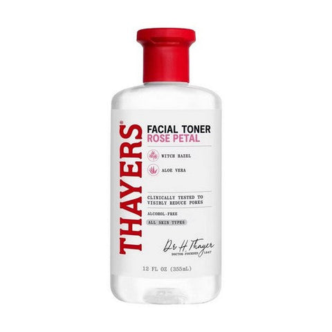 Thayers, Witch Hazel Facial Toner Alcohol-Free Rose Petal, 12 OZ Thayers