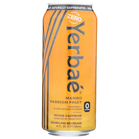Water Sprkl Mango Pssnfrt Case of 12 X 16 Oz by Yerbae