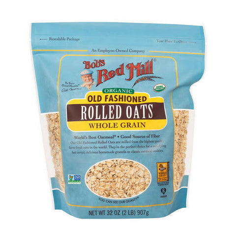 Bobs Red Mill, Organic Old Fashioned Rolled Oats, 32 Oz(Case Of 4) Bobs Red Mill