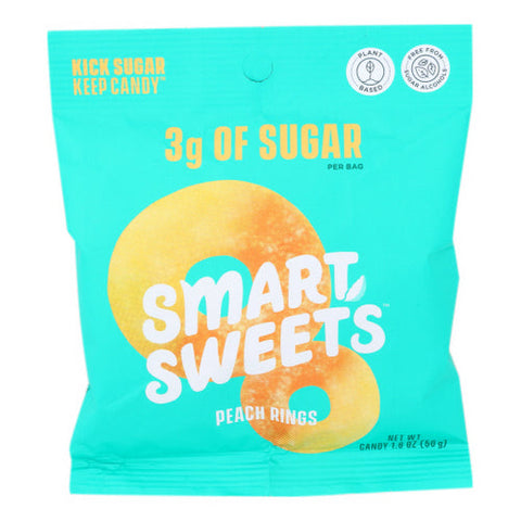 Smartsweets, Gummy Peach Rings, 1.8 Oz(Case Of 12) Smartsweets