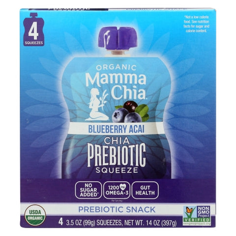 Mamma Chia, Chia Sqz Prbtc Blb Acai 4, 14 Oz(Case Of 6) Mamma Chia