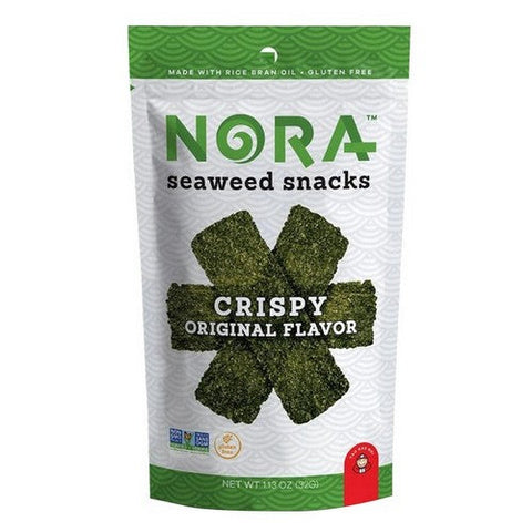 Nora Snacks, Seaweed Snacks Crispy Original, 1.13 Oz(Case Of 12) Nora Snacks