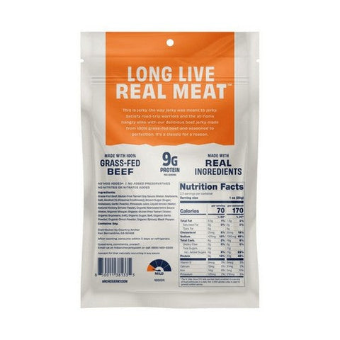 Country Archer, Grass-Fed Beef Jerky Original, 2.5 Oz(Case Of 12)