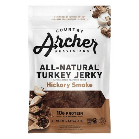 Country Archer, Jerky Trky Hickory Smkd, 2.5 Oz(Case Of 12) Country Archer