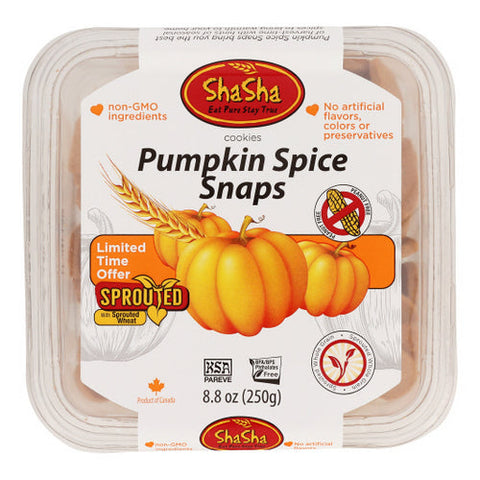 Shasha, Cookies Pmpkn Spice Snaps, 8.8 Oz(Case Of 12) Shasha