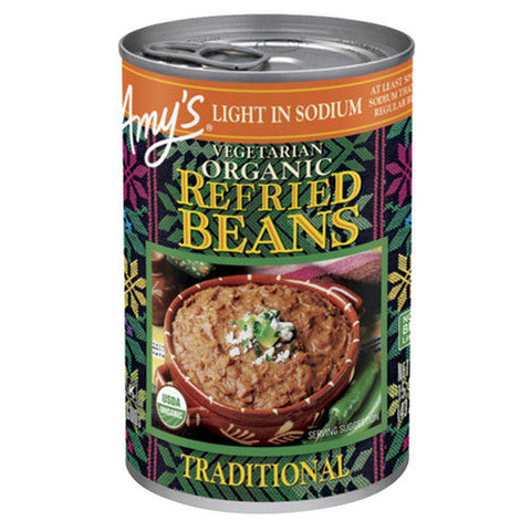 Amys, Organic Refried Traditional Beans, 15.4 Oz(Case Of 12) Amys