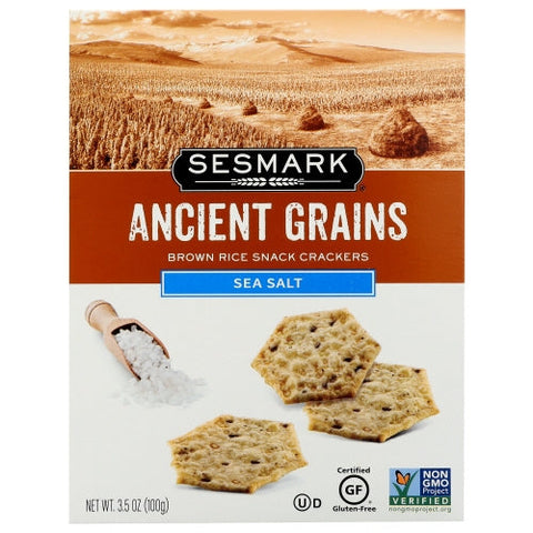 Sesmark, Cracker Ancnt Grn Sea Slt, 3.5 Oz(Case Of 6) Sesmark