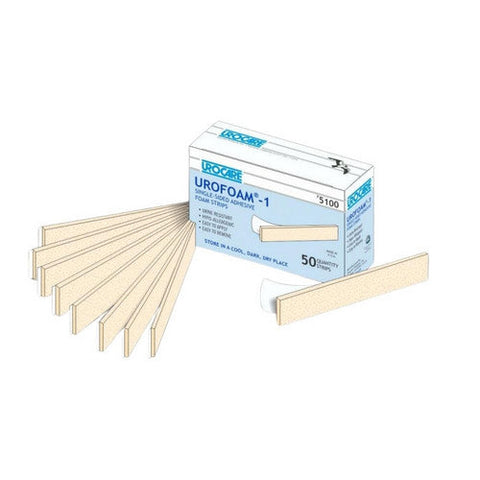 Urocare Products, Adhesive Foam Strips 1 Sided NonSterile 0.09 X 1 X 5.75 Inch, 1 Piece Urocare Products
