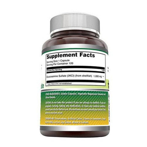 Amazing Nutrition, Amazing Formulas Glucosamine Sulfate Mega Strength, 1000 mg, 120 Caps