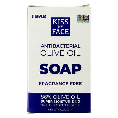 Kiss My Face, Antibacterial Olive Oil Bar Soap, 8 Oz Kiss My Face