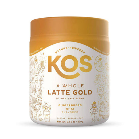 Kos, Organic Golden Milky Blend Gingerbread Chai, 9.52 Oz Kos