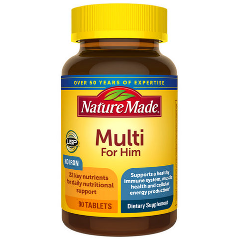 Nature Made, Multi For Him, 90 Tabs Nature Made