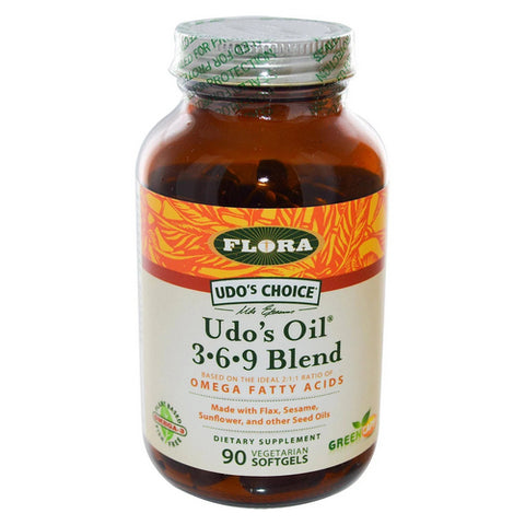 Flora, Udo's Choice Udo's Oil 3-6-9 Blend, 90 Softgels Flora