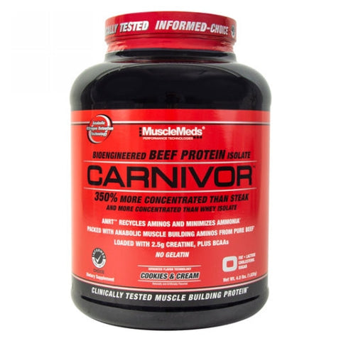 Muscle Meds, Carnivor Cookies & Cream, 4 lbs Muscle Meds