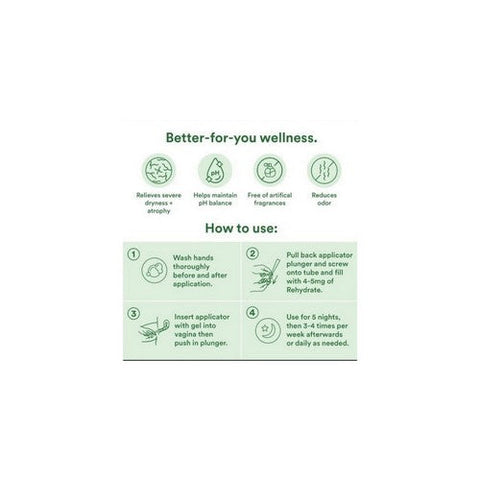 Good Clean Love, Rehydrate Ultra Moisturizing Vaginal Gel With Hyaluronic Acid, 2 Oz Good Clean Love