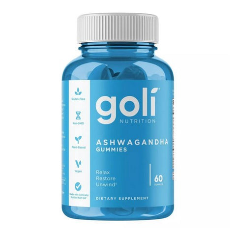 Goli Nutrition, Ashwagandha Gummies Mixed Berry, 60 Count