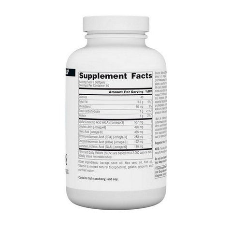Source Naturals, Complete Essential Fatty Acids, 120 Softgel Source Naturals