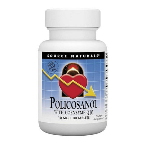 Source Naturals, Policosanol, w/CoQ10 30 Tabs