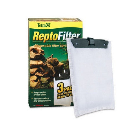 Tetrafauna, ReptoFilter Disposable Filter Cartridges, Medium - 90 GPH (3 Pack) Tetrafauna