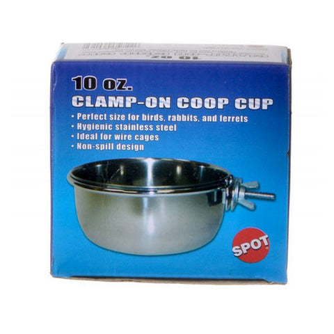 Spot, Stainless Steel Coop Cup with Bolt Clamp, 10 oz Spot