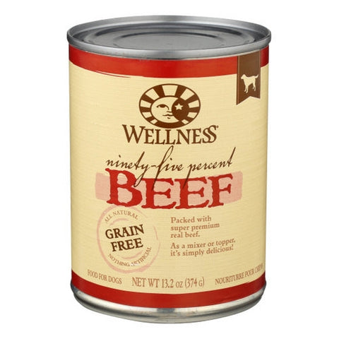 Wellness, 95% Beef Canned Dog Food, 13.2 Oz Wellness