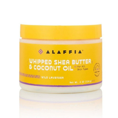 Alaffia, Whipped Shea Butter & Coconut Oil Wild Lavender, 4 Oz Alaffia