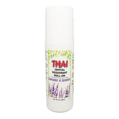 Thai Deodorant Stone, Thai Deodorant Roll On Lavender Jasmine, 3 Oz Thai Deodorant Stone