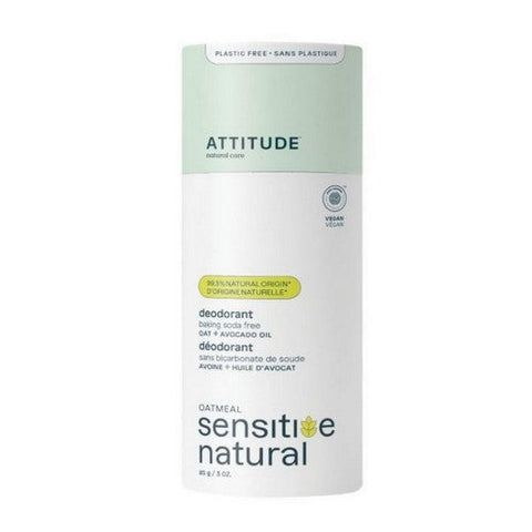 Attitude, Baking Soda-Free Deodorant Avocado Oil, 3 Oz Attitude