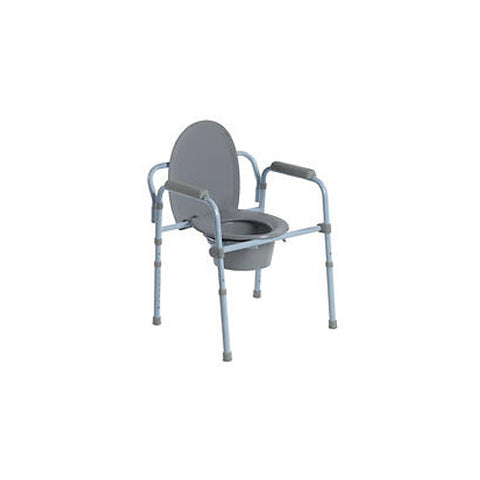 Drive Medical, Folding Frame Steel Commode, 1 Count Drive Medical