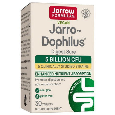 Jarrow Formulas, Jarro-Dophilus Digest Sure, 5 Billion CFU, 30 Tabs Jarrow Formulas