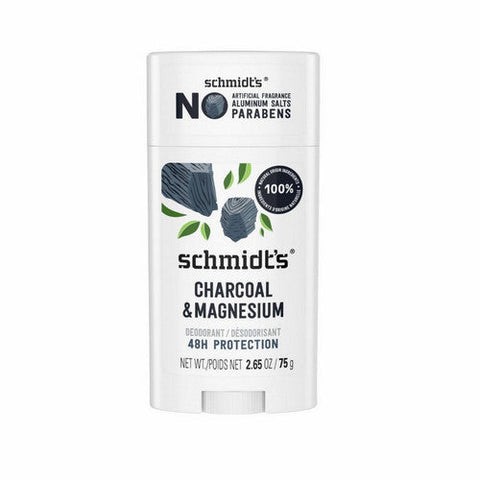 Schmidt's Deodorant, Natural Deodorant - Charcoal + Magnesium, 2.65 Oz Schmidt's Deodorant