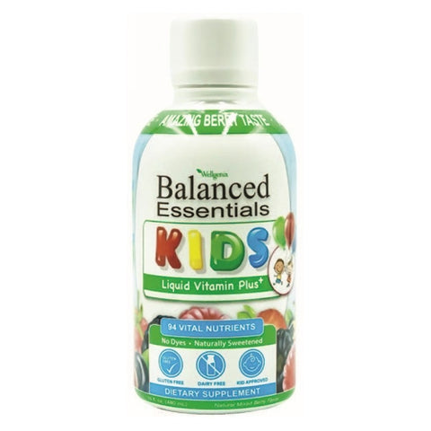 Balanced Essentials Liquid Vitamin for Kids Nutritional Multivitamin 32 Oz by Wellgenix Health