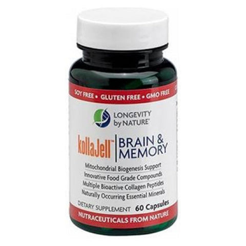 Longevity by Nature, Kollajell Brain & Memory, 60 Caps Longevity by Nature