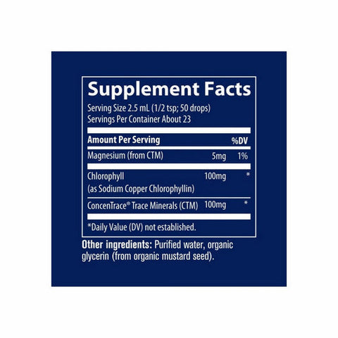 Trace Minerals, Ionic Chlorophyll Unflavored, 2 Oz Trace Minerals