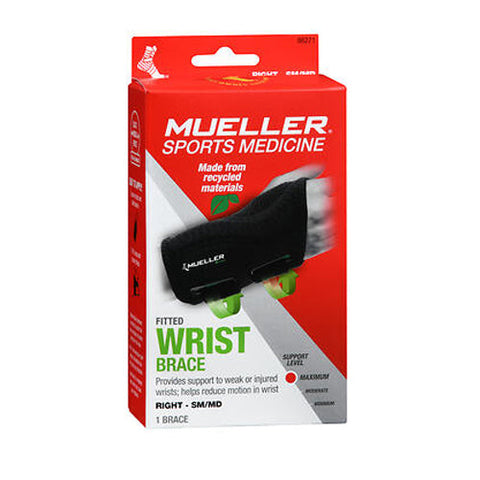 Mueller, Sports Medicine Fitted Wrist Brace Maximum Small Medium Right, 1 Each Mueller