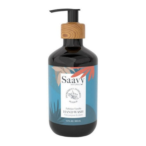 Saavy Naturals, Hand Wash Tahitian Vanilla Liquid, 12 Oz Saavy Naturals