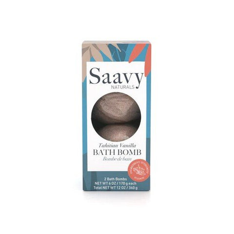 Saavy Naturals, Tahitian Vanilla Bath Bomb Duo, 12 Oz Saavy Naturals