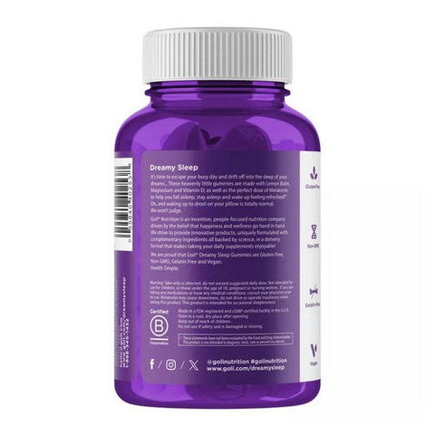 Goli Nutrition, Goli Sleep Gummies, 60 Count Goli Nutrition