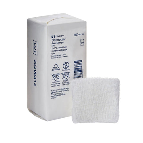 Cardinal, Dermacea Nonsterile Gauze sponge 2 x 2 Inch, 1 Pack Cardinal